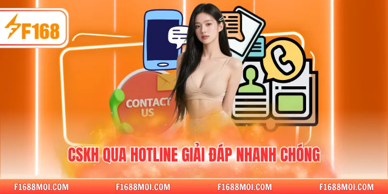 CSKH qua hotline giải đáp nhanh chóng