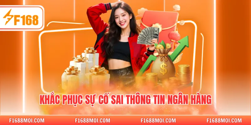 Khắc phục sự cố sai thông tin ngân hàng