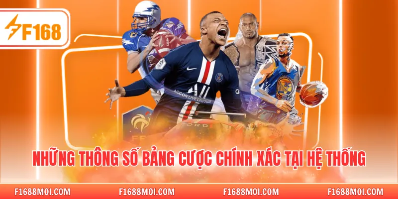 Những thông số bảng cược chính xác tại hệ thống